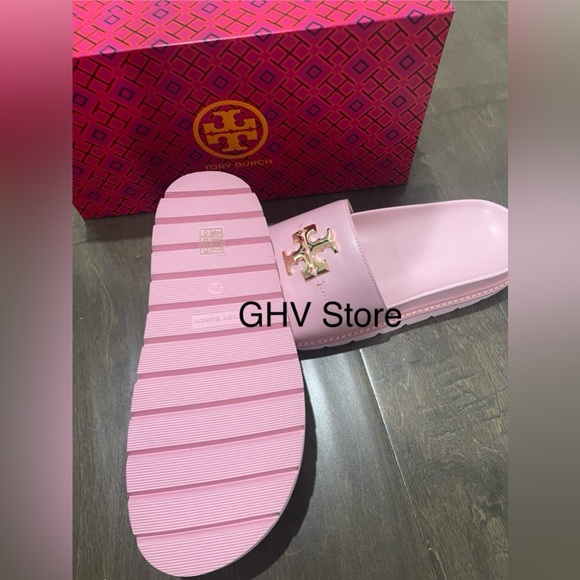 Tory Burch Everly Anatomic Lug Paris Nappa Slide - Picture 4 of 5